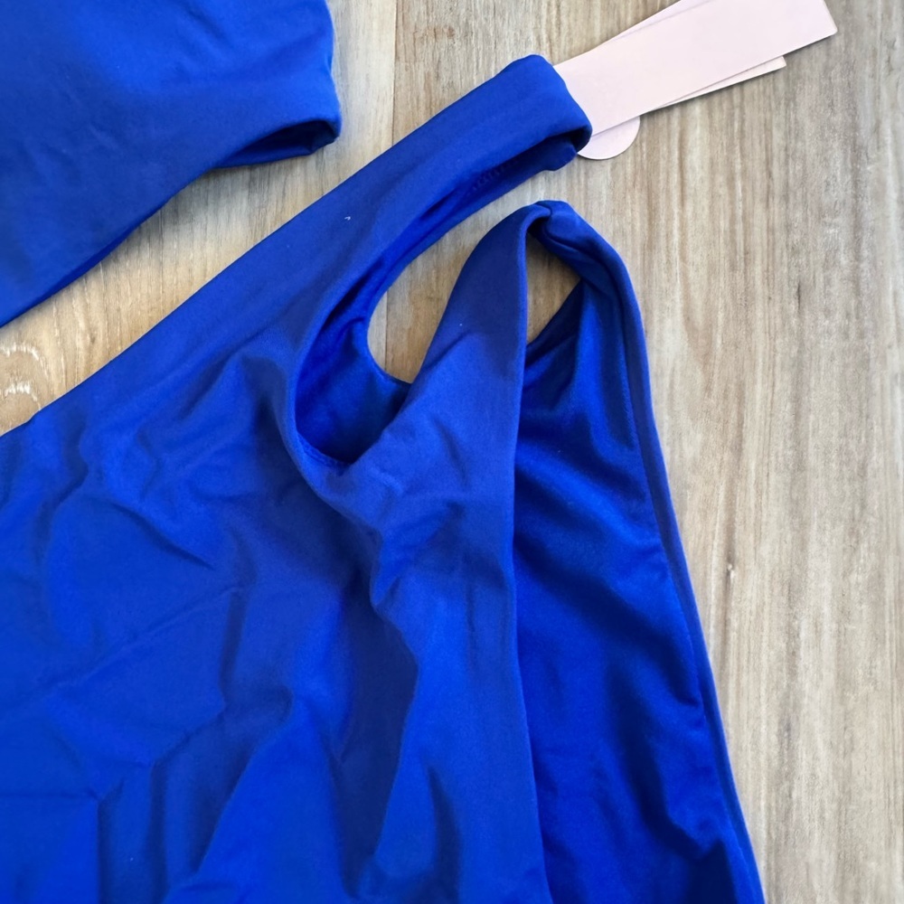 Victorias Secret Swim 2pc Bikini Set Size Medium Blue Color High Wasted - Picture 5 of 5